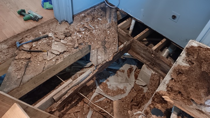 Customers collapsed sub floor repair 2