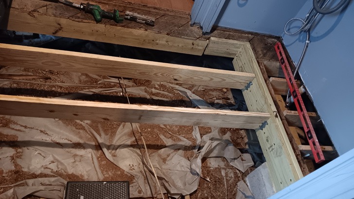 Customers collapsed sub floor repair 6