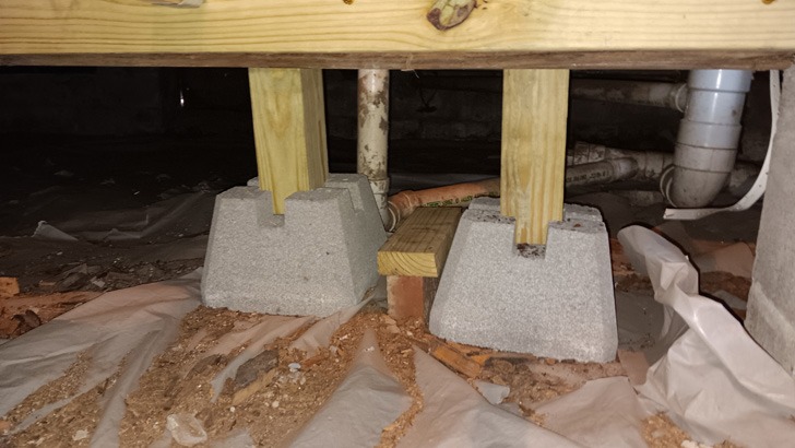 Customers collapsed sub floor repair 7