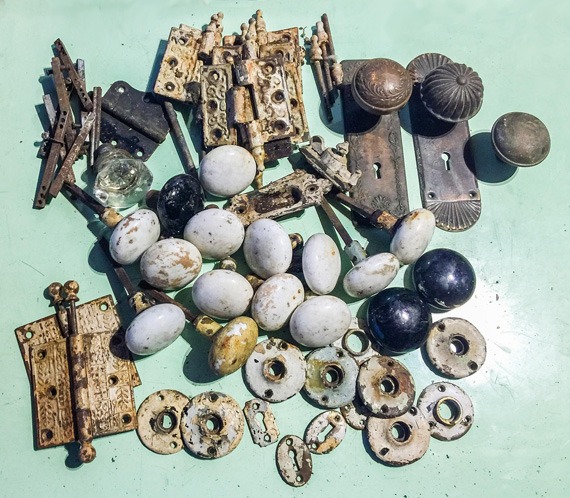 Old outdated antique hardware